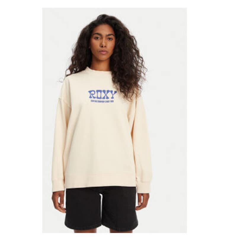 Дамски суитшърт  ERJFT04941 - памук/полиестер - бежов - Бежов ROXY