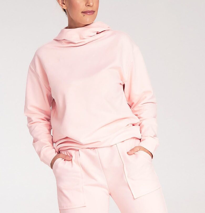 Дамски суитшърт  M1034 - розов - памук/еластан Figl