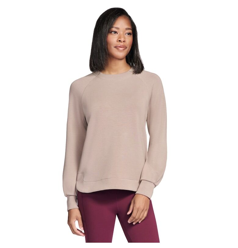Дамски суитшърти -  Skechluxe Elevate Crewneck 198739 - Бежов Skechers
