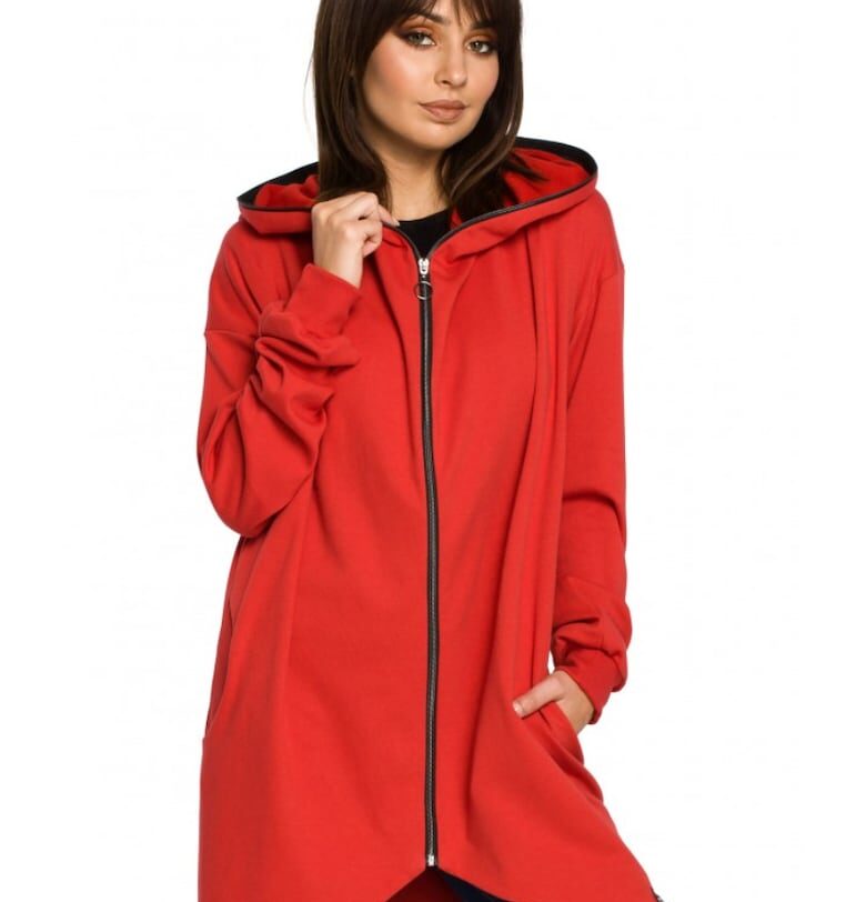 Дамски суичър - Памук/Полиестер/Вискоза 32'4 - Червен OEM