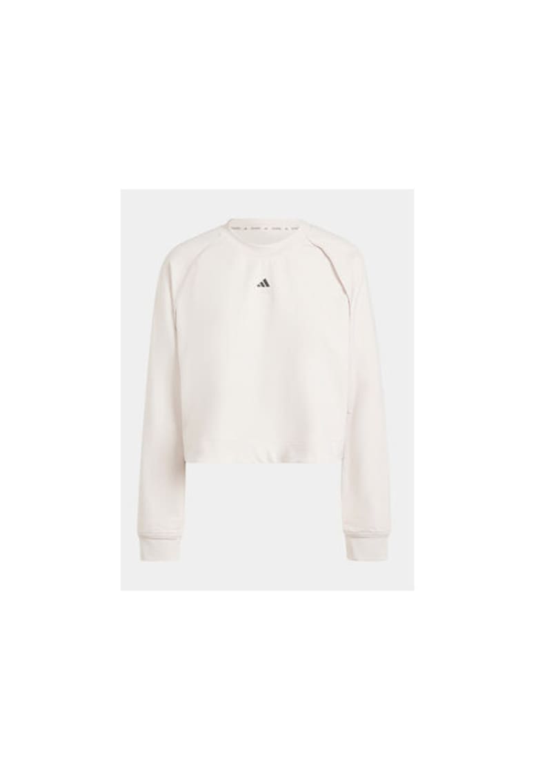 Дамски термо суитшърт - 303461263 - Рециклиран полиестер/Памук - Розов adidas