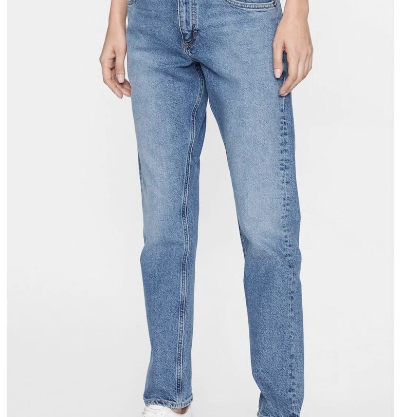 Дамски тесни дънки  112341337 - Син Lee