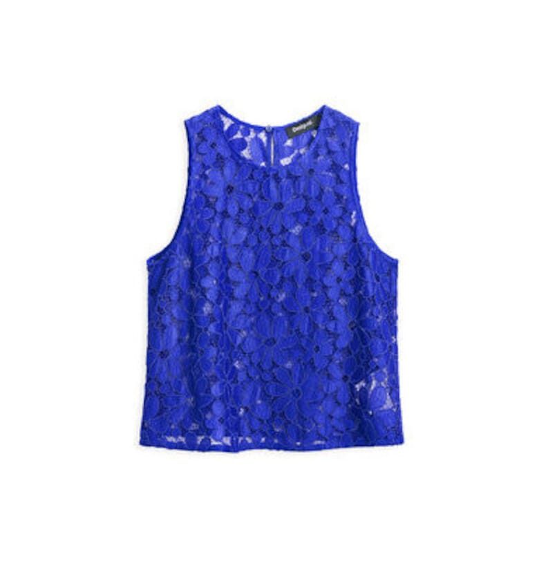 Дамски топ  25SWBW25 - Рециклиран полиестер - Син - Син DESIGUAL