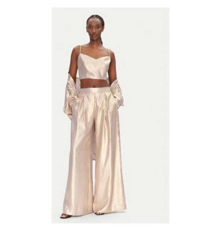 Дамски топ  53-2021 - Полиестер - Златист - Златист Access fashion