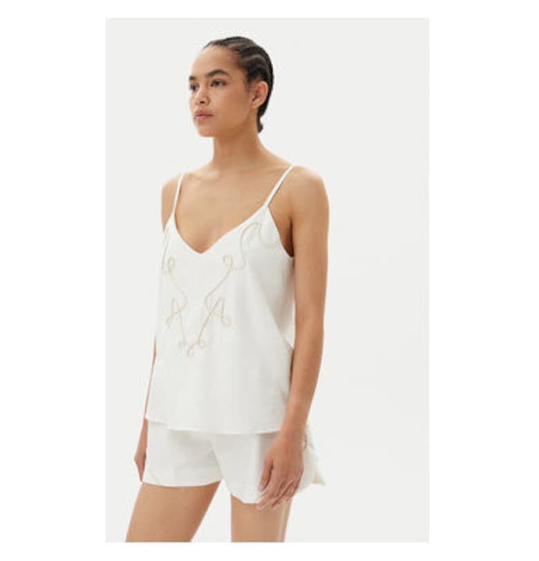 Дамски топ  53-2212 - Лен/Вискоза - Бял Access fashion