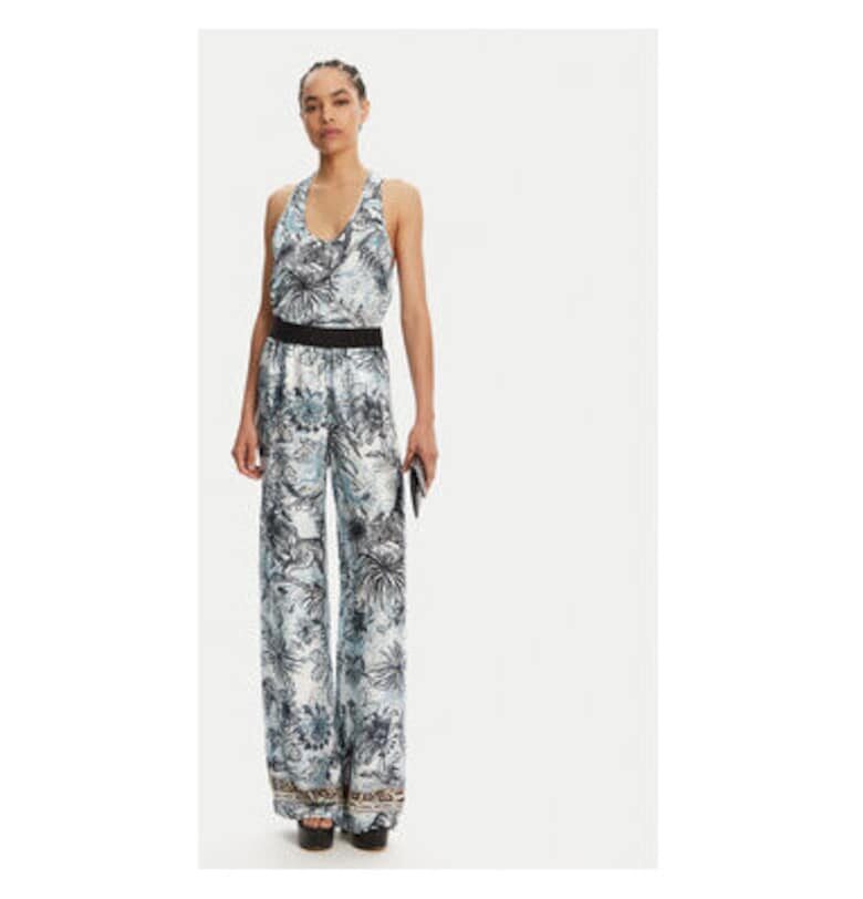 Дамски топ  78PAH640 NS665 - Вискоза - Син/Сив - Сив/Син JUST CAVALLI