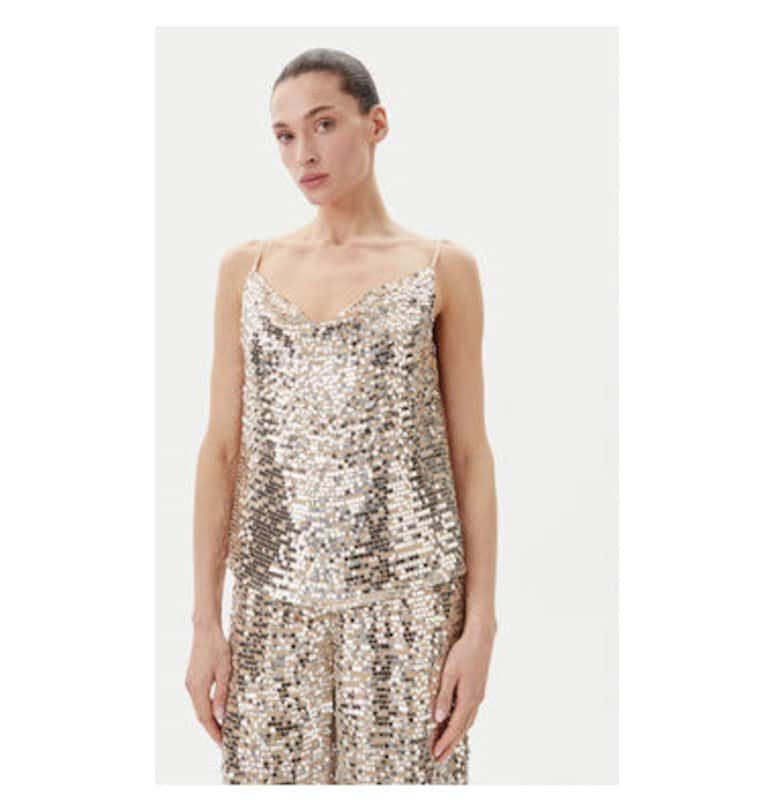 Дамски топ  BBW4389 - Вискоза - Сребрист - Сребрист Bruuns Bazaar