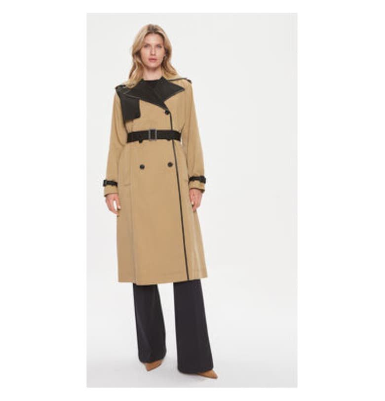 Дамски тренчкот -  303659875 - Полиестер - Бежов - Бежов BOSS