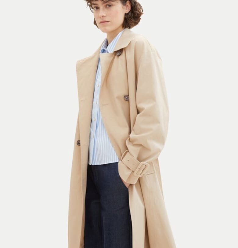 Дамски тренчкот -  Denim - 522582 - Бежов - Полиамид Tom Tailor