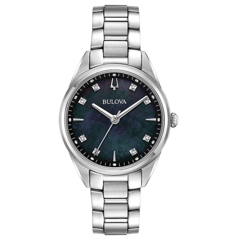 Дамски часовник  96P198 Quartz Сребрист Bulova