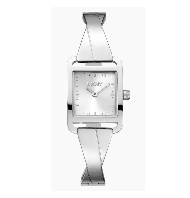 Дамски часовник  DK1L005M0135 - стомана - 22x30мм - сив - кварцов механизъм - водоустойчив на 3 ATM DKNY