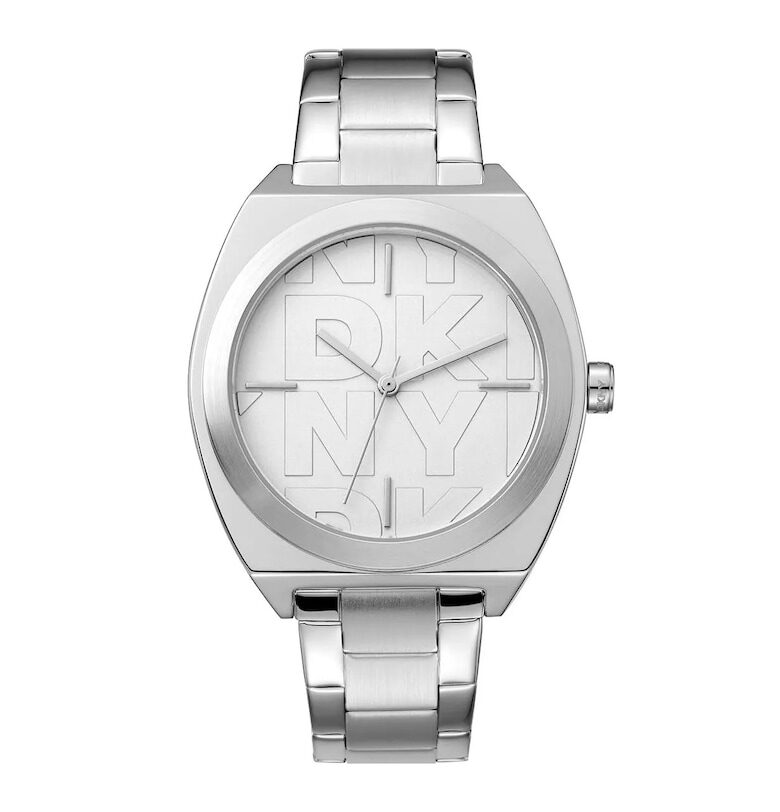 Дамски часовник  DK1L039M0015 - стомана - 38мм - сив - кварцов механизъм - водоустойчивост 5 АТМ DKNY