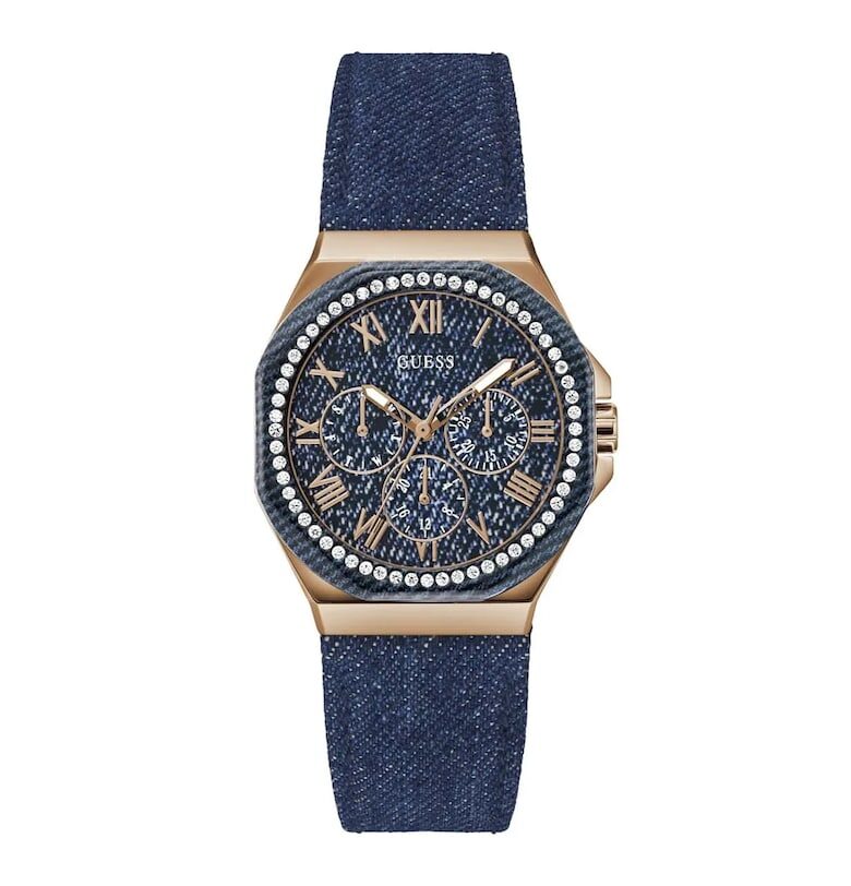 Дамски часовник  GW0753L5 36 мм - кварцов механизъм - син GUESS