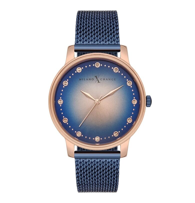 Дамски часовник  MEX1116 - стомана - син - 38мм - 3 АТМ Milano X Change