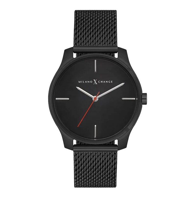 Дамски часовник  MEX1155 38мм стомана - черна каишка - водоустойчивост 3 АТМ Milano X Change