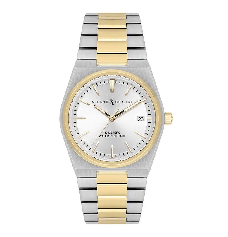 Дамски часовник  MXL5122 - 34мм - стоманена каишка - златист/сребрист - стоманен корпус - 3ATM Milano X Change