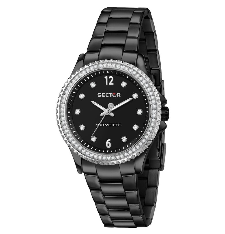 Дамски часовник  R3253161535 Кварцов Черен Sector