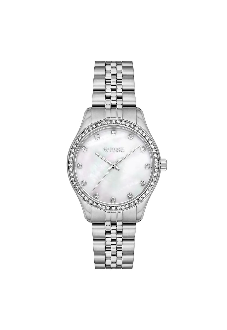 Дамски часовник WWL109708 34мм стомана - метална верижка - водоустойчив на 5 АТМ - метален цвят Wesse