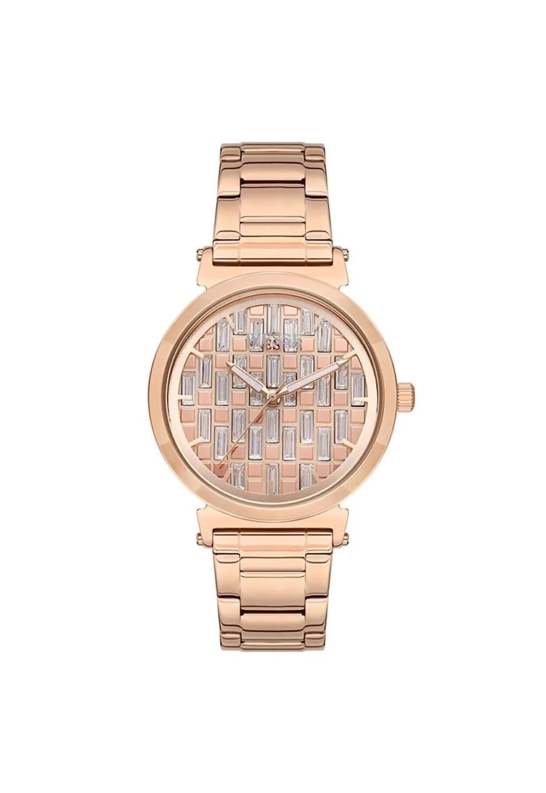 Дамски часовник WWL109802 - 38мм - стоманена каишка - розово-златист - водоустойчив 5 АТМ Wesse