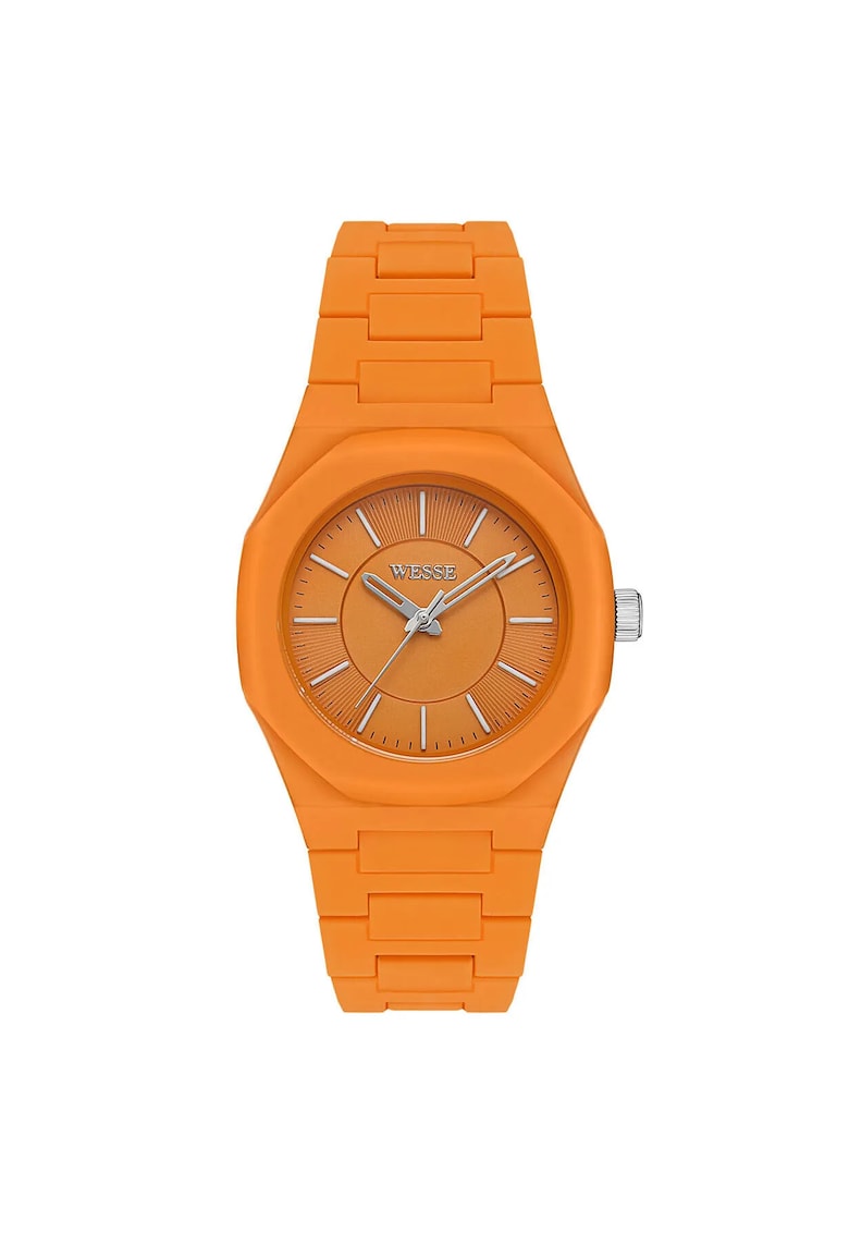 Дамски часовник WWL111706 36мм - пластмасова каишка - водоустойчив на 5ATM - оранжев Wesse