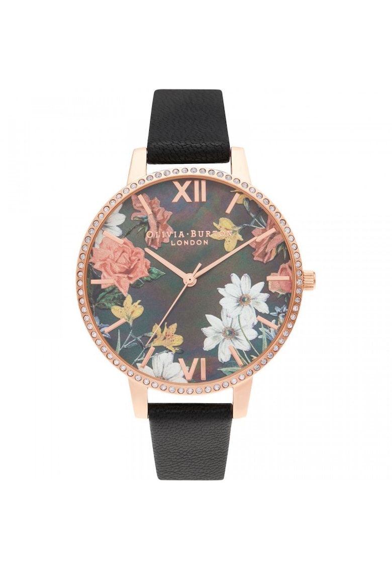 Дамски часовник - Голям седеф 1290930974 - Черен OLIVIA BURTON