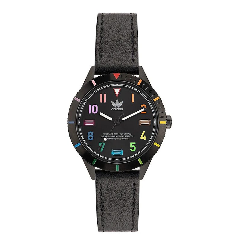 Дамски часовник  модел AOFH22573 - черна силиконова каишка - стоманен корпус - 36мм - водоустойчив 3 ATM adidas