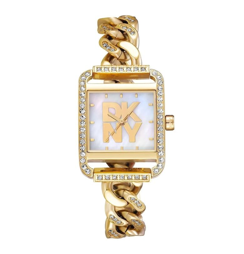 Дамски часовник  модел DK1L080M0025 - стомана - златист - 31x34мм DKNY