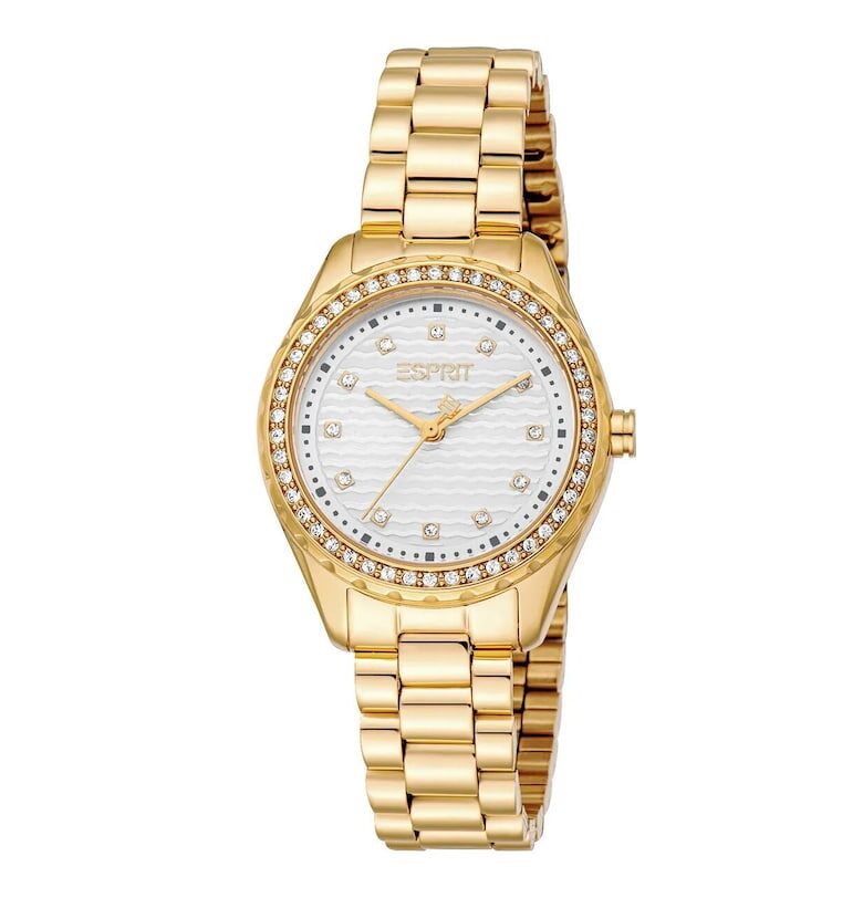Дамски часовник  модел ES1L452M0025 - 30мм - стомана - златист цвят Esprit