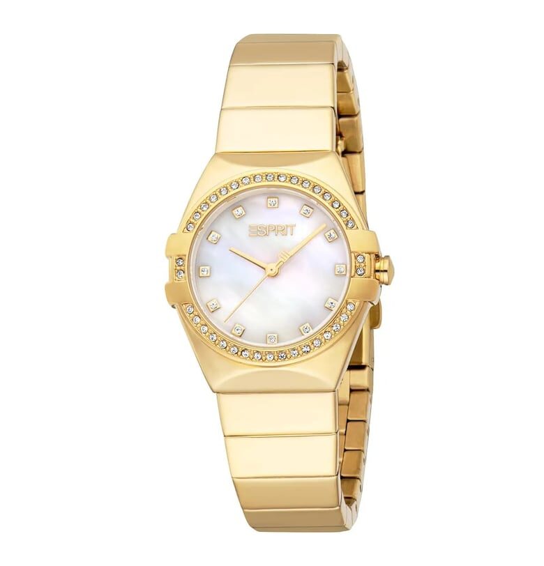 Дамски часовник  модел ES1L497M0025 - 28мм - стомана - златист цвят Esprit