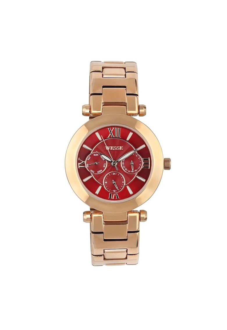 Дамски часовник модел WWL101110 - стомана - розов - 36мм - кварцов механизъм - водоустойчивост 5 ATM Wesse