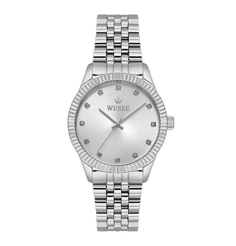 Дамски часовник  модел WWL1088B08 - 36мм - стоманена каишка - сребрист - водоустойчив на 5 ATM Wesse