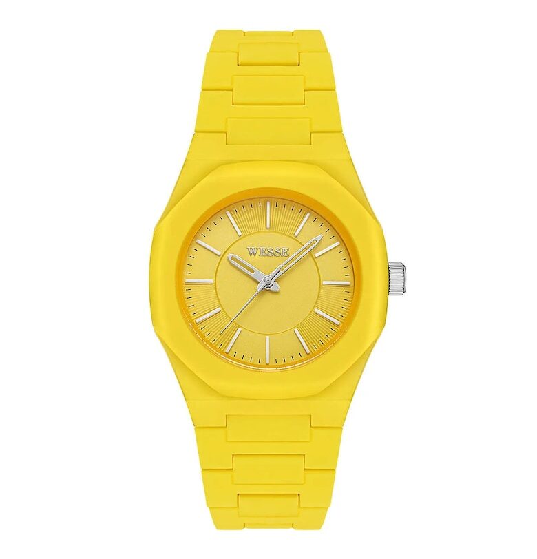 Дамски часовник  модел WWL111702 - 36 мм - жълт - пластмасова каишка - 5 ATM Wesse