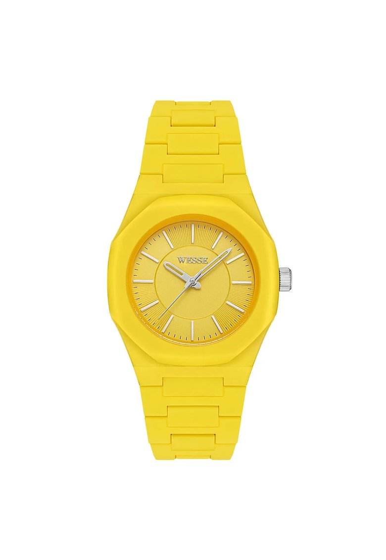 Дамски часовник модел WWL111702 - 36 мм - жълт - пластмасова каишка - 5 ATM Wesse
