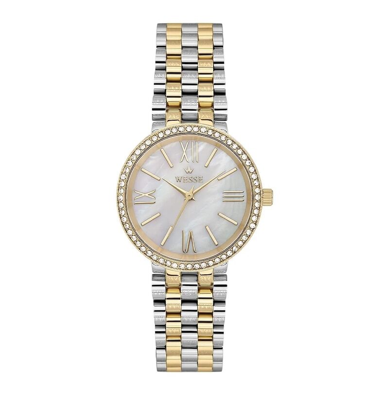 Дамски часовник  модел WWL112605 - 34мм - златист - метална каишка - водоустойчивост 5 ATM - Gold Wesse
