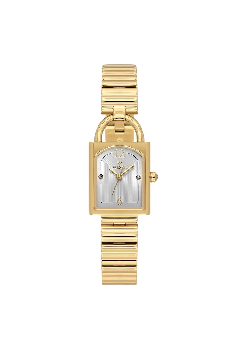 Дамски часовник модел WWL113102 - стомана - 20x32.5мм - златист цвят - кварцов механизъм - водоустойчивост 3 ATM Wesse
