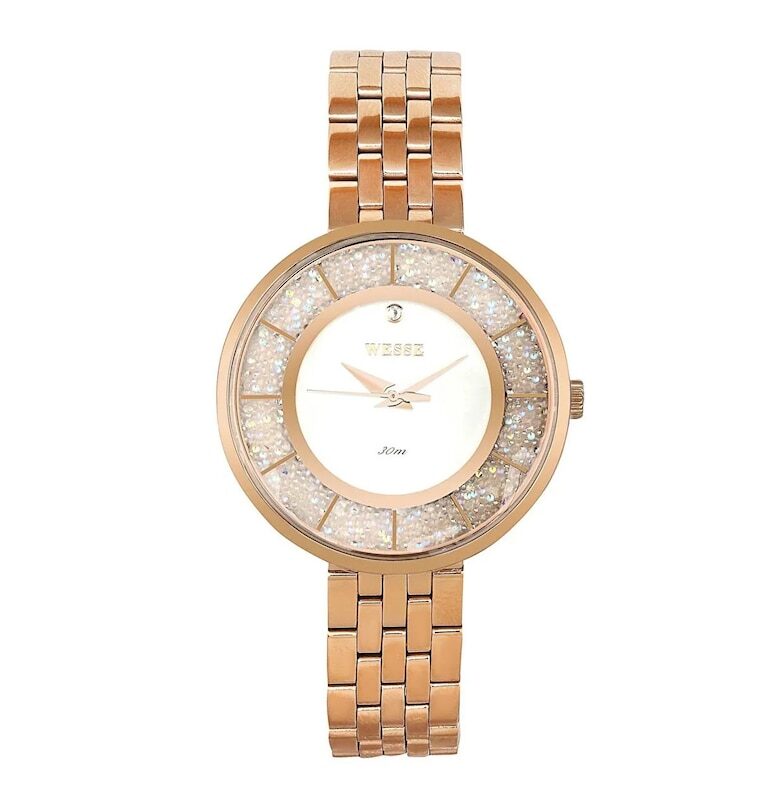 Дамски часовник  модел WWL300001SS - стомана - розов - 36мм - кварцов механизъм - водоустойчивост 3 ATM Wesse