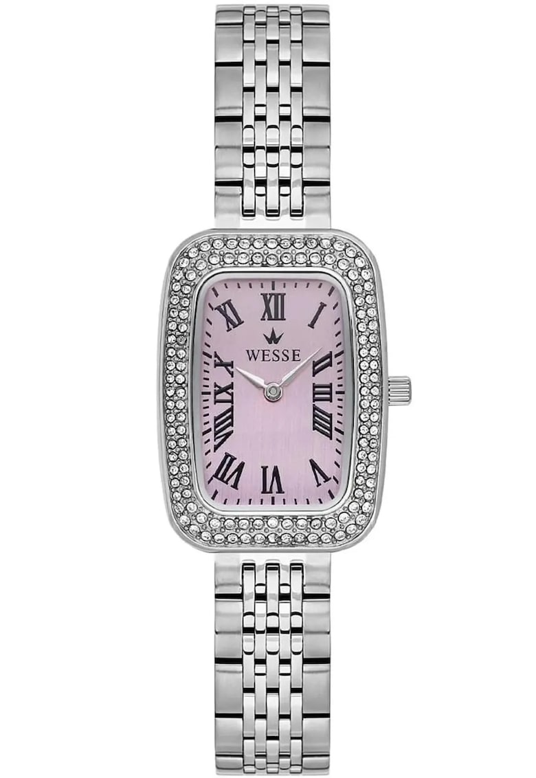 Дамски часовник модел със стоманена каишка - сребрист - Silver Wesse