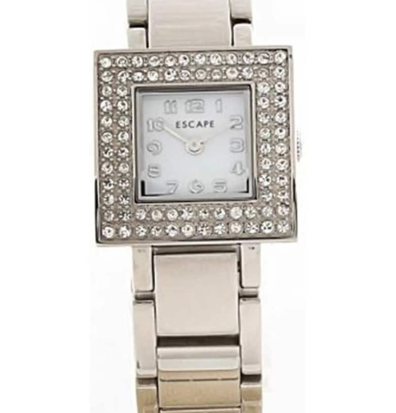 Дамски часовник  стоманена каишка - корпус 22мм - водоустойчивост 5 ATM - сребрист Escape