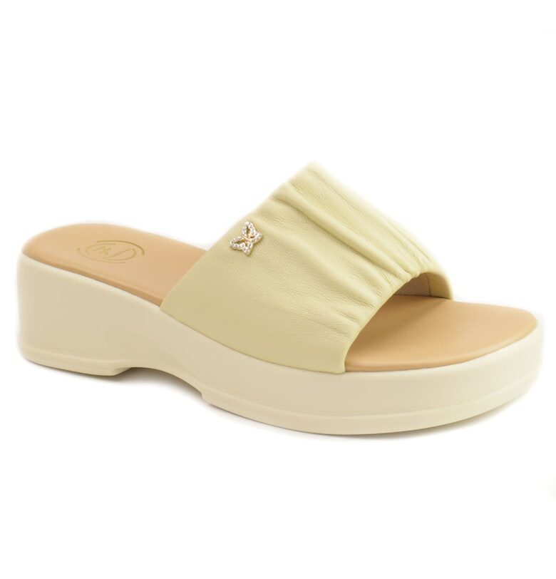 Дамски чехли 49015 - Жълт FORMAZIONE