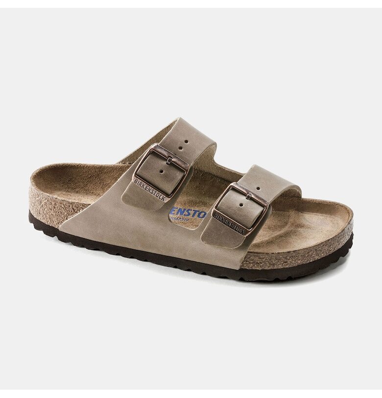 Дамски чехли Arizona -  Естествена кожа - Кафяв Birkenstock