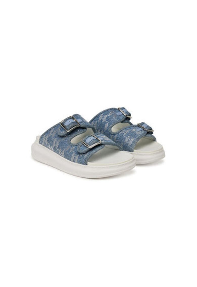 Дамски чехли KL62505A - Текстил - Син - Син Karl Lagerfeld