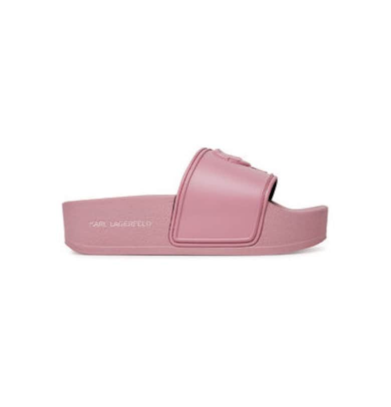 Дамски чехли - KL80819M -  Синтетични - Розово Karl Lagerfeld