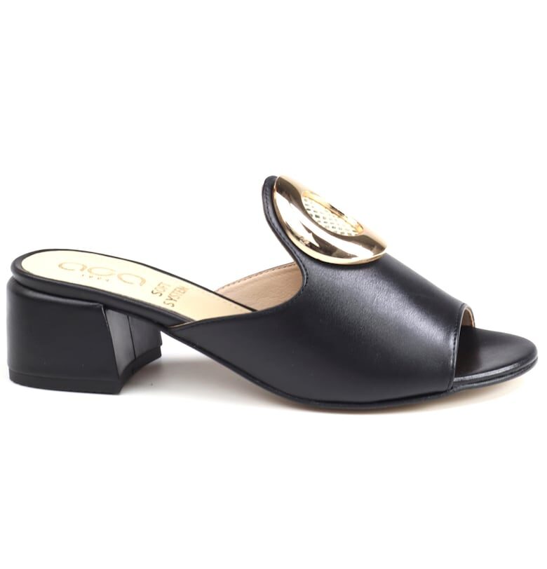 Дамски чехли PFA 1370.39.2250 - Черен aga