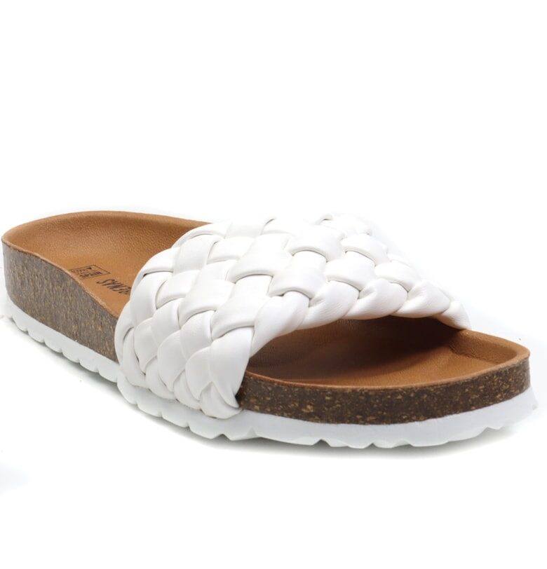 Дамски чехли RICA TRENZA SOFT бели - Бял Verbenas