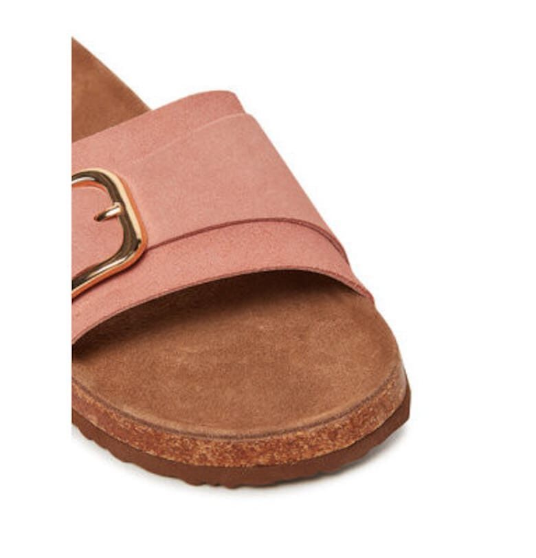 Дамски чехли S Oliver 5-27102-44 610 - Естествена кожа - Оранжев sOliver