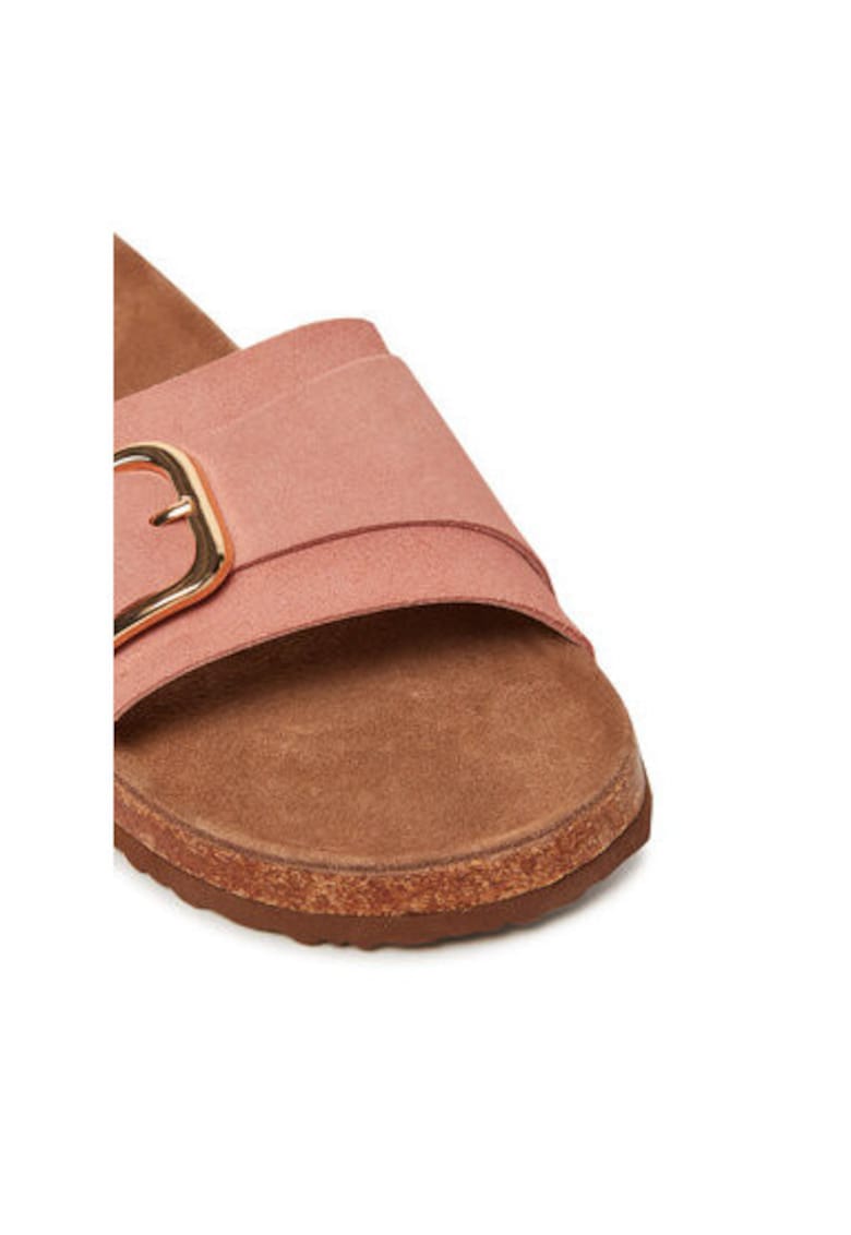 Дамски чехли S Oliver 5-27102-44 610 - Естествена кожа - Оранжев sOliver