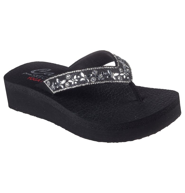 Дамски чехли VINYASA BUTTERFLY KISS 119642 - Черен Skechers