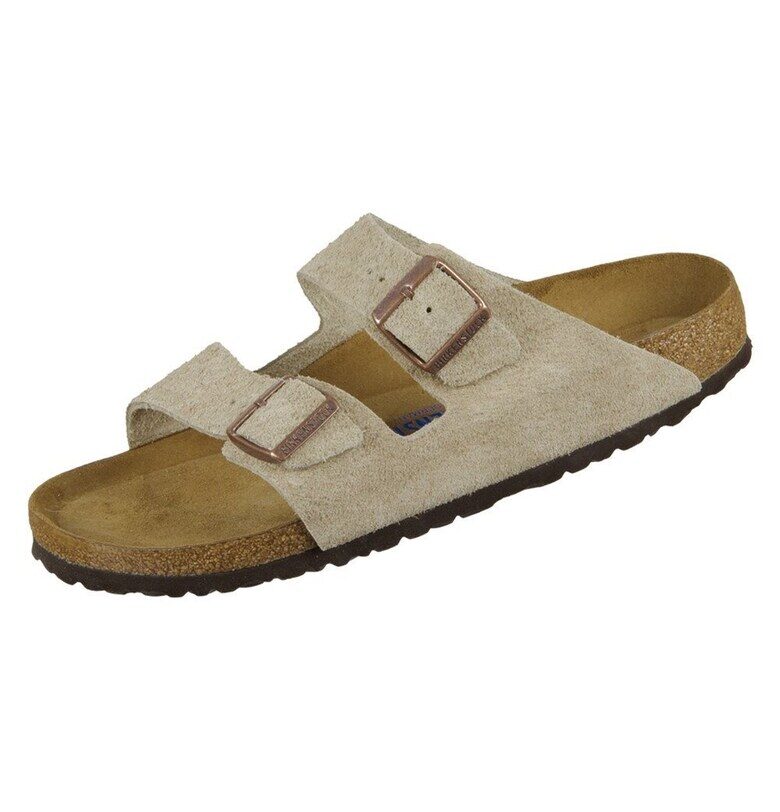 Дамски чехли -  Естествена кожа - Бежов Birkenstock