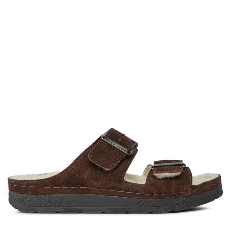 Дамски чехли -  Филц - Кафяви - Кафяв Berkemann