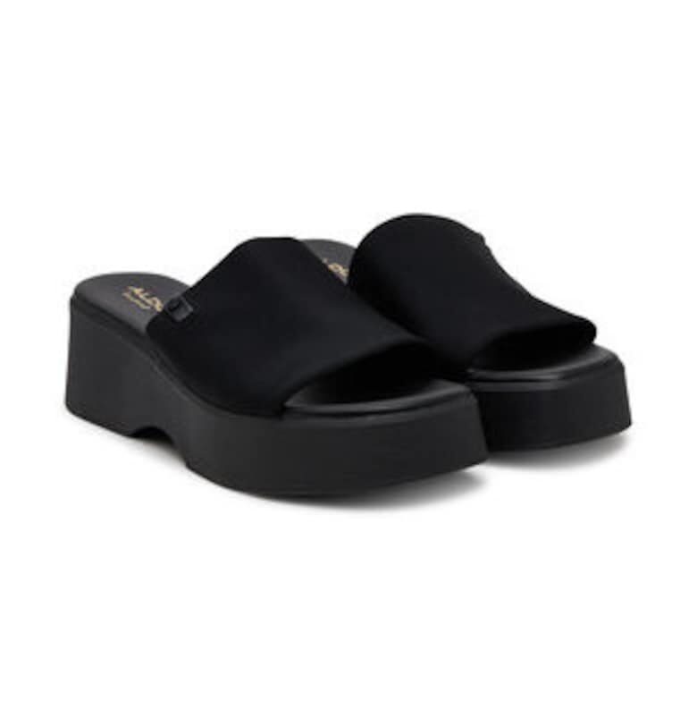 Дамски чехли -  черен - текстил - Aldo